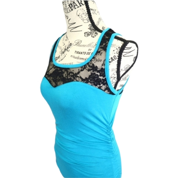 Papaya Turquoise lace dress - Picture 5 of 7